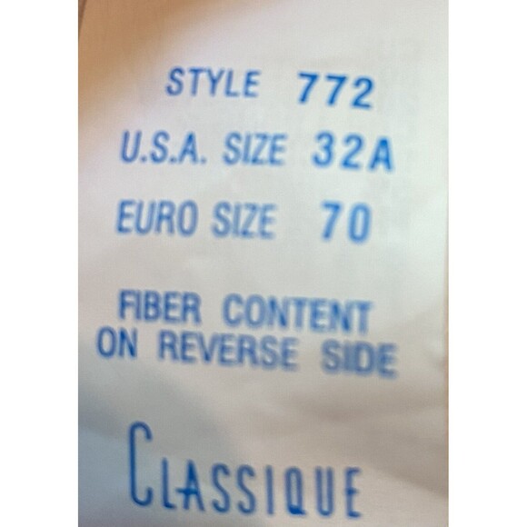 NWOT Classique Bra Women’s 32A Mastectomy White Pockets Adjustable Straps - Picture 3 of 4